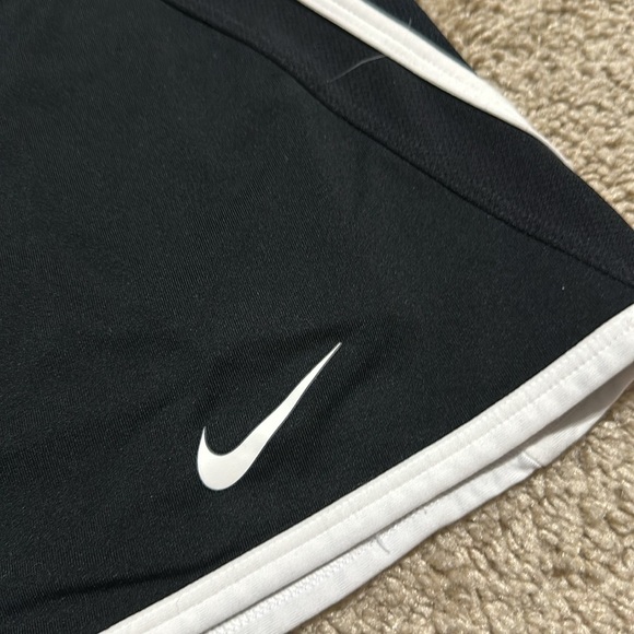 Nike Dri Fit Power Knit Skirt Skort Activewear Golf Tennis Run Black White Large - Picture 2 of 5